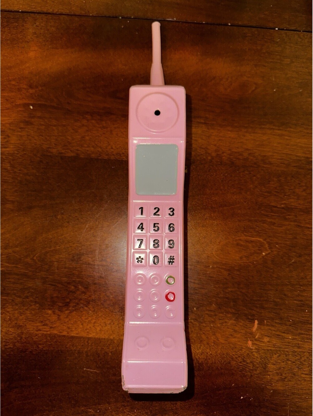 Vintage Retro Pink Novelty Phone Metal Prop Collectible Toy